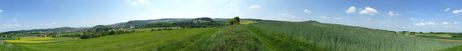 Panoramablick auf Naumburg vom Mühlenberg aus